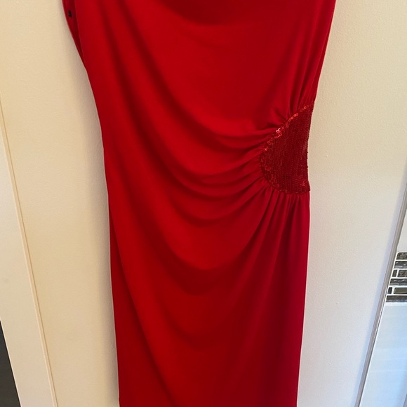Calvin Klein Red Sequin Gown - Picture 4 of 5